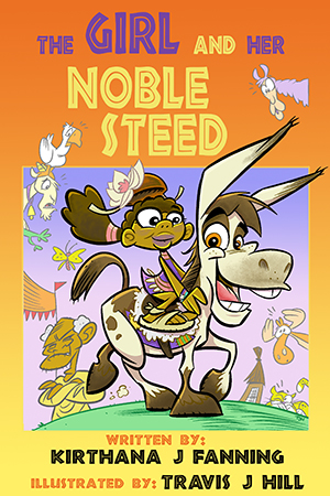 Fanning-Girl and Her Noble Steed